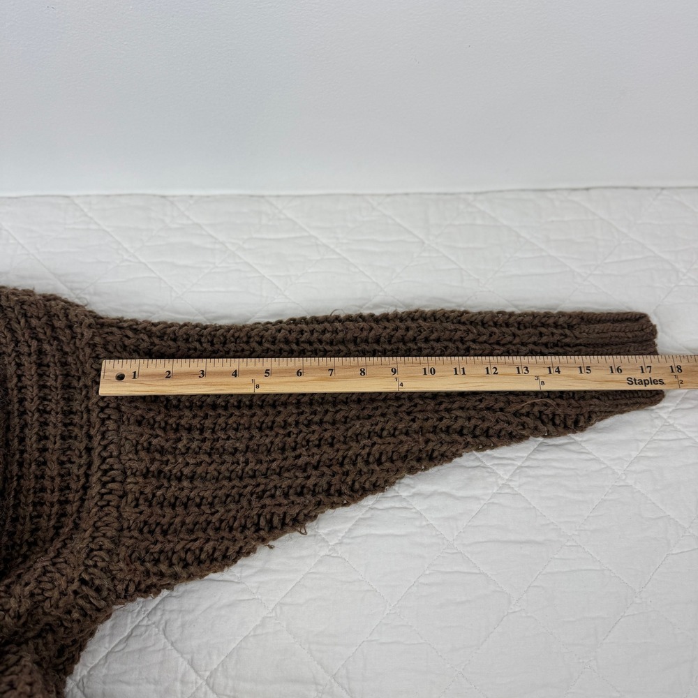 Universal Thread Chunky Brown Cable Knit Mock Nec… - image 7